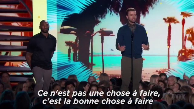 Discours de Justin Timberlake pour la tolérance
