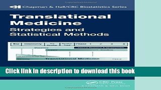 Ebook Translational Medicine: Strategies and Statistical Methods (Chapman   Hall/CRC Biostatistics