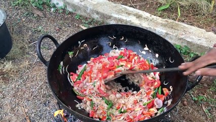 Full chicken kulambu - Cooking a entire chicken - My Village My Food -