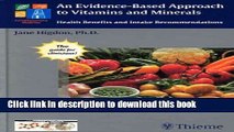 Books An Evidence-Based Approach to Vitamins and Minerals: Health Benefits and Intake