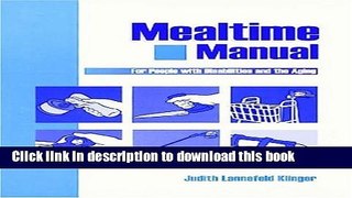 Books Mealtime Manual For People With Disabilities   The Aging Free Online