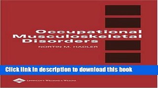 Books Occupational Musculoskeletal Disorders Full Online