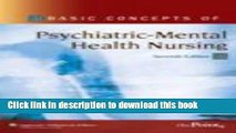 Books Basic Concepts of Psychiatric-Mental Health Nursing (Point (Lippincott Williams   Wilkins))
