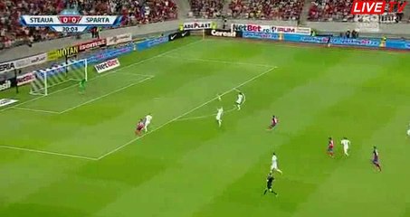 Nicolae Claudiu Stanciu Goal - FC Steaua Bucuresti  1-0 Sparta Prague - 03-08-2016