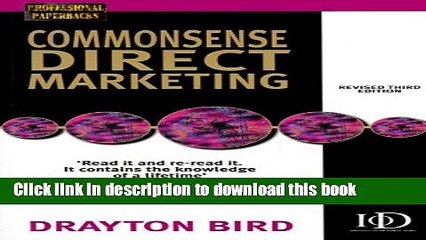 [Read PDF] Commonsense Direct Marketing (Professional Paperbacks) Ebook Free