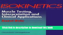 Books Isokinetics: Muscle Testing, Interpretation and Clinical Applications Full Online