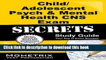 Books Child/Adolescent Psych   Mental Health CNS Exam Secrets Study Guide: CNS Test Review for the