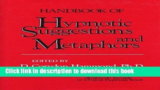 Ebook Handbook of Hypnotic Suggestions and Metaphors Full Online