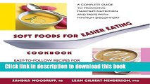 Ebook Soft Foods for Easier Eating Cookbook: Easy-to-Follow Recipes for People Who Have Chewing