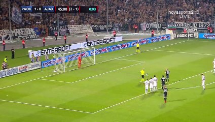 Davy Klaassen Goal HD - PAOK 1-1 Ajax Amsterdam 03.08.2016
