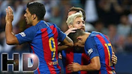 Barcelona vs Leicester City 4 - 2 - All Goals   Highlights RESUMEN   GOLES 03 08 2016 HD