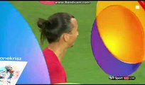 Zlatan Ibrahimovic Gets Injured - Manchester United vs Everton - International Champions Cup - 03/08/2016