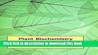 Books Plant Biochemistry and Molecular Biology Free Online