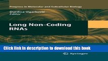 Books Long Non-Coding RNAs (Progress in Molecular and Subcellular Biology) Full Online