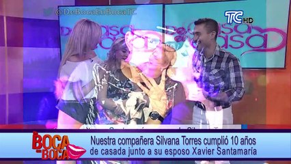 Silvana Torres cumplió 10 años de casada junto a su esposo Xavier Santamaría