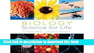 Books Biology: Science for Life Free Online