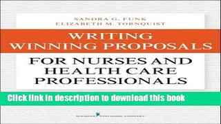 Ebook Writing Winning Proposals for Nurses and Health Care Professionals Free Online
