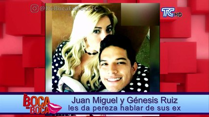 Juan Miguel Vallejo y Génesis Ruiz opinan de la vinculación que se les hace a Nathalie Carvajal y Tufiño