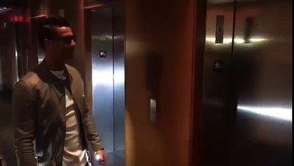 Cristiano Ronaldo is playing policeman :)