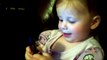 baby talking to dad on phone funny girl