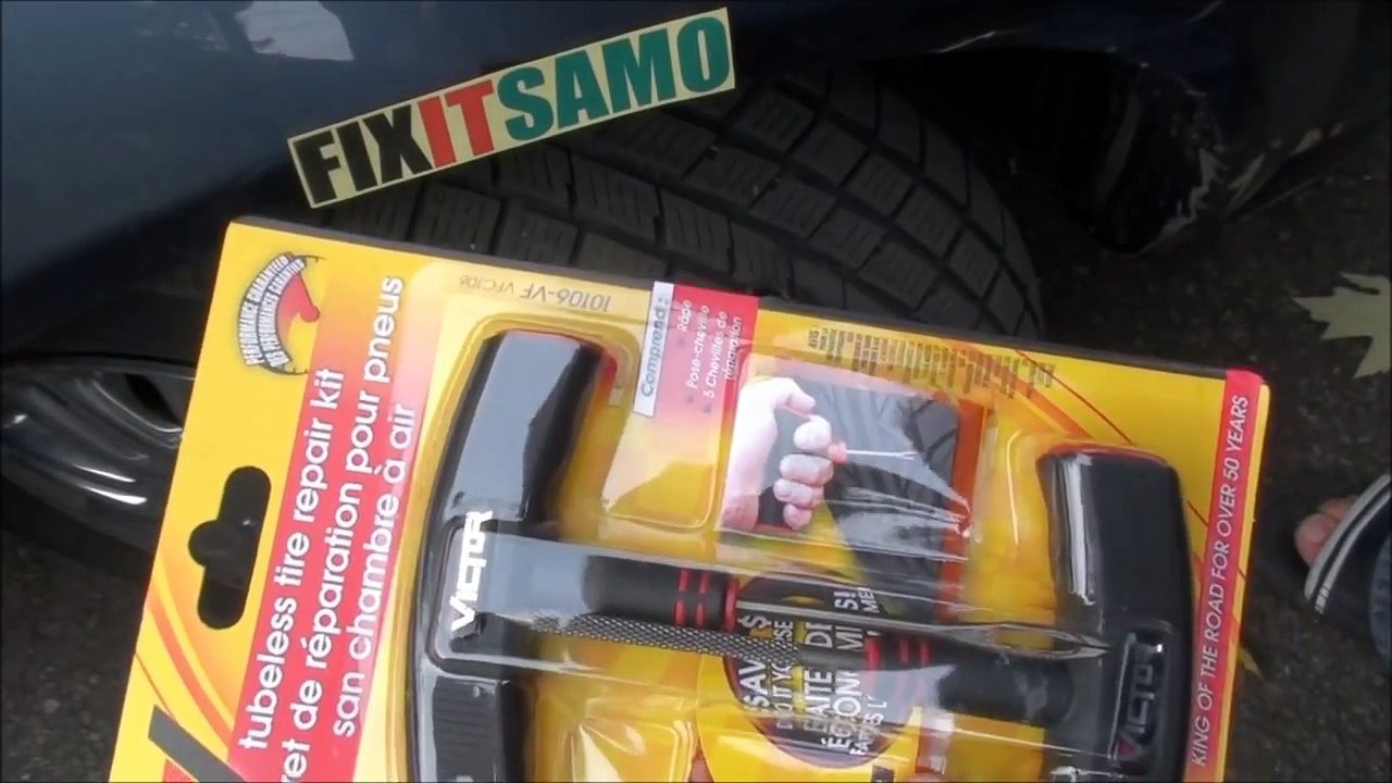 Como reparar um pneu furado de forma Fácil!