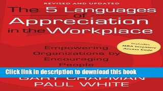 Books Five Languages of Appreciation in the Workplace: Empowering Organizations by Encouraging