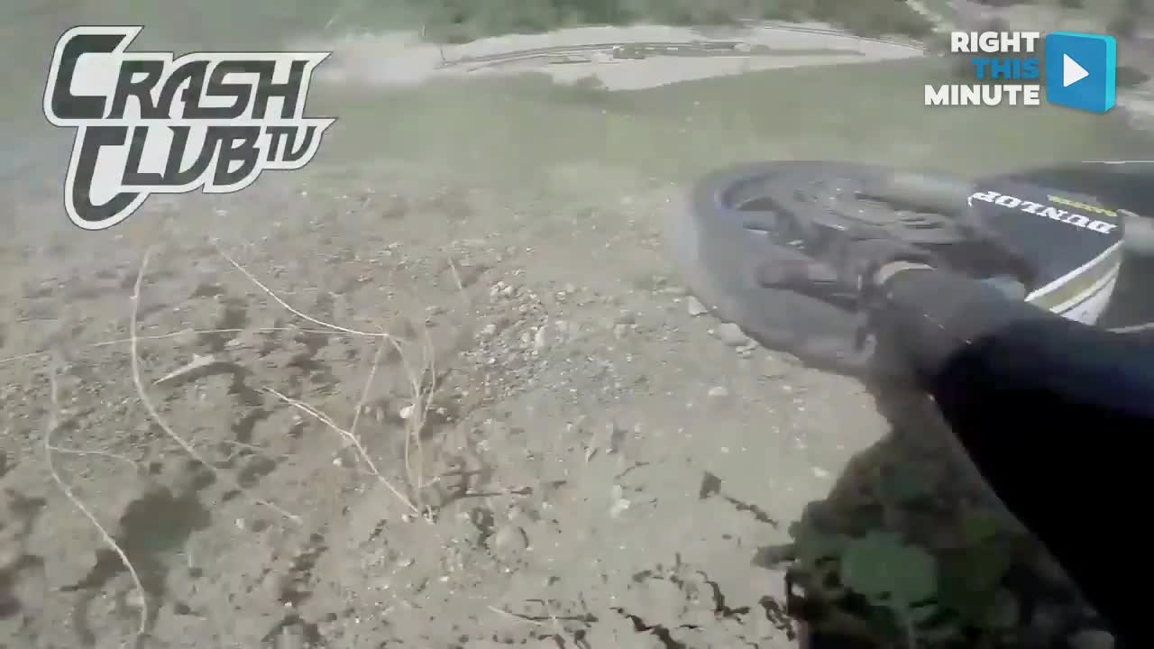 Target Fixation Does In This Cliff-Shy Biker