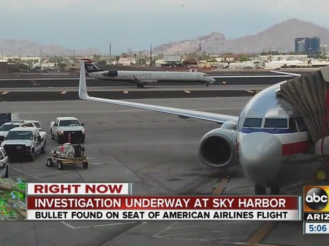 Investigation underway at Sky Harbor after bullet found on plane