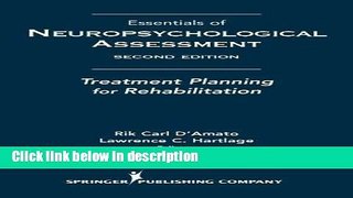 Ebook Essentials of Neuropsychological Assessment: Treatment Planning for Rehabilitation, Second