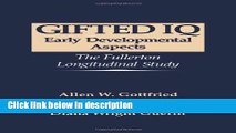 Books Gifted IQ: Early Developmental Aspects - The Fullerton Longitudinal Study Free Online