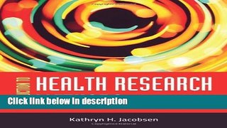 Ebook Introduction To Health Research Methods: A Practical Guide Free Online
