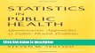 Ebook Statistics in Public Health: Quantitative Approaches to Public Health Problems Full Online