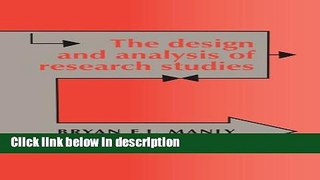 Ebook The Design and Analysis of Research Studies Free Online