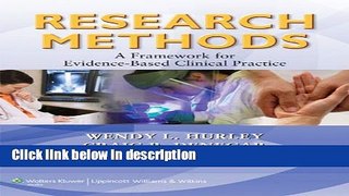 Books Research Methods: A Framework for Evidence-Based Clinical Practice Full Online
