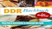Books DDR Backbuch: Das Original: Rezepte Klassiker aus der DDR-Backstube (Minikochbuch) (German