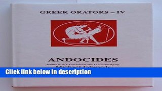 Ebook Greek Orators IV: Andocides (Classical Texts) (v. 4) (Ancient Greek Edition) Full Online