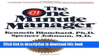 Ebook One Minute Manager Free Online