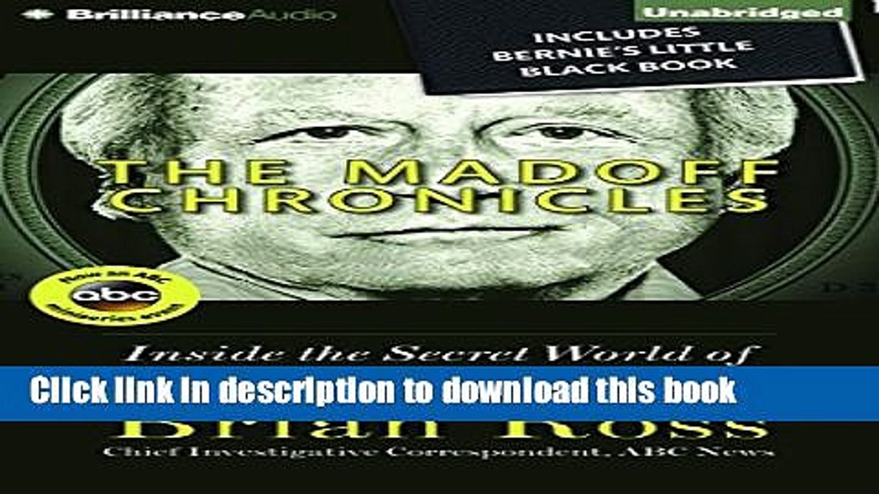 PDF  The Madoff Chronicles: Inside the Secret World of Bernie and Ruth  Free Books