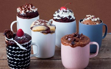 Mug Cakes (5 flavors) | 2 Minute Microwave Mug Cakes
