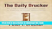 Books The Daily Drucker: 366 Days of Insight and Motivation for Getting the Right Things Done Free