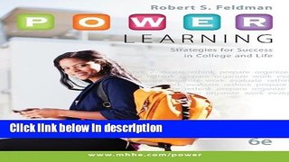 Ebook P.O.W.E.R. Learning: Strategies for Success in College and Life with Connect Access Card