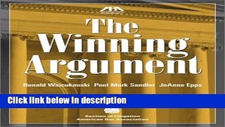 Books The Winning Argument Free Online