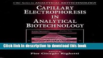 Ebook Capillary Electrophoresis in Analytical Biotechnology: A Balance of Theory and Practice