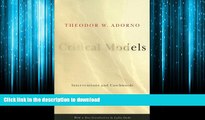 READ book  Critical Models: Interventions and Catchwords (European Perspectives: A Series in