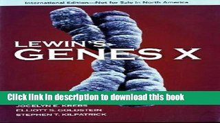 Books Lewin s Genes X Full Online