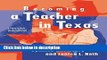 Ebook Becoming a Teacher in Texas: A Course of Study for the Professional Development ExCET Free