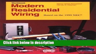 Books Modern Residential Wiring: Based on the 1999 NEC: 1st (First) Edition Full Online