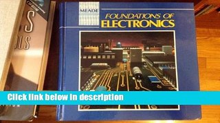 Books Foundations of Electronics Full Online