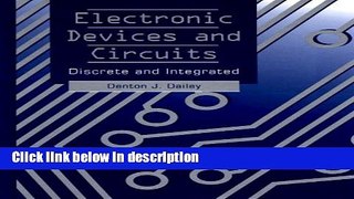 Ebook Electronic Devices and Circuits: Discrete and Integrated Full Download