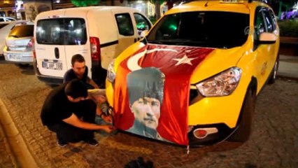 Taksicilerden Fetö'nün Darbe Girişimine Tepki